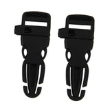 Maxbell 2x2pcs Plastic Backpack Chest Webbing strap Adjuster Buckle+ whistle