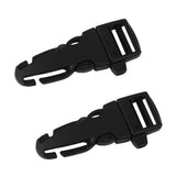 Maxbell 2x2pcs Plastic Backpack Chest Webbing strap Adjuster Buckle+ whistle