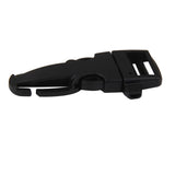Maxbell 2x2pcs Plastic Backpack Chest Webbing strap Adjuster Buckle+ whistle