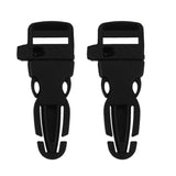Maxbell 2x2pcs Plastic Backpack Chest Webbing strap Adjuster Buckle+ whistle