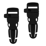 Maxbell 2x2pcs Plastic Backpack Chest Webbing strap Adjuster Buckle+ whistle