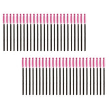 Maxbell 2x50Pcs Pro Disposable Mascara Wands Brush Eyelash Extension Applicator Makeup Rose Red