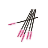 Maxbell 2x50Pcs Pro Disposable Mascara Wands Brush Eyelash Extension Applicator Makeup Rose Red