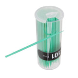 Maxbell 2x100 Eyelash Extension Micro Brushes Disposable Individual Makeup Kit Green
