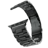 Maxbell Maxbell Stainless Steel Strap Classic Buckle Watch Band for Apple Watch Black 42mm
