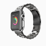 Maxbell Maxbell Stainless Steel Strap Classic Buckle Watch Band for Apple Watch Black 42mm