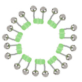Maxbell Maxbell 10 Pcs Rod Clamp Sea Fishing Tip Bite Lure Alarm Twin Bell Ring
