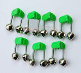 Maxbell Maxbell 10 Pcs Rod Clamp Sea Fishing Tip Bite Lure Alarm Twin Bell Ring