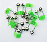 Maxbell Maxbell 10 Pcs Rod Clamp Sea Fishing Tip Bite Lure Alarm Twin Bell Ring