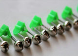 Maxbell Maxbell 10 Pcs Rod Clamp Sea Fishing Tip Bite Lure Alarm Twin Bell Ring