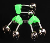 Maxbell Maxbell 10 Pcs Rod Clamp Sea Fishing Tip Bite Lure Alarm Twin Bell Ring