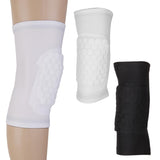 Maxbell Sports Honeycomb Antislip Basketball Knee Pad Sleeve Protective Gear Black L