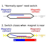 Maxbell 13xRecessed Magnetic Door Window Contacts Alarm Reed Switch