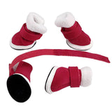 Maxbell Maxbell Warm Walking Pet Dog Cozy Shoes Boots Clothes Apparel 1# - Red