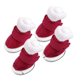 Maxbell Maxbell Warm Walking Pet Dog Cozy Shoes Boots Clothes Apparel 1# - Red