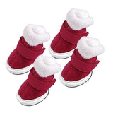 Maxbell Maxbell Warm Walking Pet Dog Cozy Shoes Boots Clothes Apparel 1# - Red