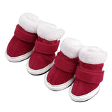Maxbell Maxbell Warm Walking Pet Dog Cozy Shoes Boots Clothes Apparel 1# - Red