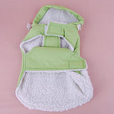Maxbell Maxbell Pet Dog Puppy Warm Sleeveless Hoodie Coat Vest Clothes Apparel Green(M)