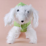 Maxbell Maxbell Pet Dog Puppy Warm Sleeveless Hoodie Coat Vest Clothes Apparel Green(M)