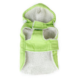 Maxbell Maxbell Pet Dog Puppy Warm Sleeveless Hoodie Coat Vest Clothes Apparel Green(M)
