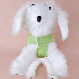 Maxbell Maxbell Pet Dog Puppy Warm Sleeveless Hoodie Coat Vest Clothes Apparel Green(M)