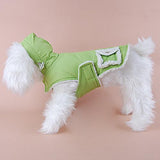 Maxbell Maxbell Pet Dog Puppy Warm Sleeveless Hoodie Coat Vest Clothes Apparel Green(M)