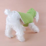 Maxbell Maxbell Pet Dog Puppy Warm Sleeveless Hoodie Coat Vest Clothes Apparel Green(M)