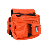 Maxbell Maxbell Zippered Hook Loop Fasteners Adjustable Straps Dog Backpack Travel Hiking Accessory Orange + Army Green