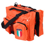 Maxbell Maxbell Zippered Hook Loop Fasteners Adjustable Straps Dog Backpack Travel Hiking Accessory Orange + Army Green