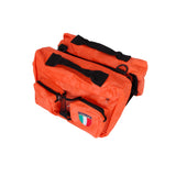 Maxbell Maxbell Zippered Hook Loop Fasteners Adjustable Straps Dog Backpack Travel Hiking Accessory Orange + Army Green