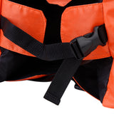 Maxbell Maxbell Zippered Hook Loop Fasteners Adjustable Straps Dog Backpack Travel Hiking Accessory Orange + Army Green