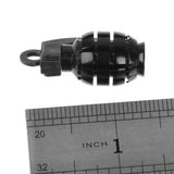Maxbell 4 Black+Green Grenade Tyre Tire Valve Caps Dust Covers Bike Bicycle MTB BMX Car