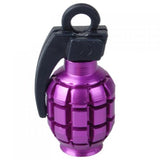 Maxbell 4 Black+Green Grenade Tyre Tire Valve Caps Dust Covers Bike Bicycle MTB BMX Car