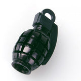 Maxbell 4 Black+Green Grenade Tyre Tire Valve Caps Dust Covers Bike Bicycle MTB BMX Car