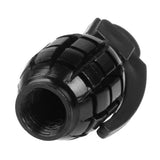 Maxbell 4 Black+Green Grenade Tyre Tire Valve Caps Dust Covers Bike Bicycle MTB BMX Car