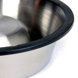 Maxbell Stainless Steel Dish Bowl w/ Rubber Ring for Pet Dog Cat - 3#