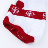 Maxbell Maxbell Pet Dog Hooded Sweater Knit Apparel Clothes Red And White - L