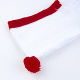 Maxbell Maxbell Pet Dog Hooded Sweater Knit Apparel Clothes Red And White - L