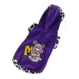 Maxbell Maxbell Pet Dog Apparel Clothes Hoodie Coat Size 5 - Purple