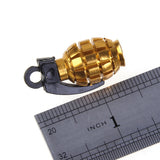 Maxbell 4x Grenade Bicycle Bike Motorcycle Car Tire Tyre Valve Dust Caps Golden Green