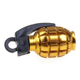 Maxbell 4x Grenade Bicycle Bike Motorcycle Car Tire Tyre Valve Dust Caps Golden Green
