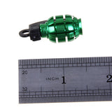 Maxbell 4x Grenade Bicycle Bike Motorcycle Car Tire Tyre Valve Dust Caps Golden Green