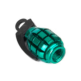 Maxbell 4x Grenade Bicycle Bike Motorcycle Car Tire Tyre Valve Dust Caps Golden Green