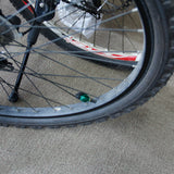 Maxbell 4 Black+Green Grenade Tyre Tire Valve Caps Dust Covers Bike Bicycle MTB BMX Car