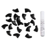 Maxbell 2x20Pcs Nail Caps Grooming for Pet Dog Cat Paw Claws M Black