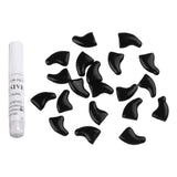 Maxbell 2x20Pcs Nail Caps Grooming for Pet Dog Cat Paw Claws M Black