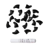 Maxbell 2x20Pcs Nail Caps Grooming for Pet Dog Cat Paw Claws M Black