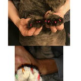 Maxbell 2x20Pcs Nail Caps Grooming for Pet Dog Cat Paw Claws M Black