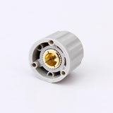 Maxbell Random 5 Plastic & Brass 6mm Shaft Volume Control Rotary Potentiometer Knobs Cap