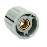 Maxbell Random 5 Plastic & Brass 6mm Shaft Volume Control Rotary Potentiometer Knobs Cap